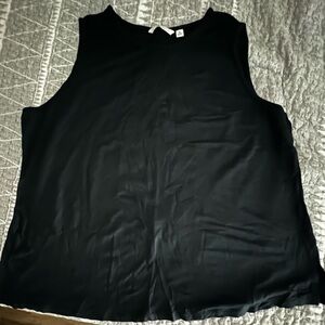 Isaac Mizrahi Live Navy Blue Tank Top XL